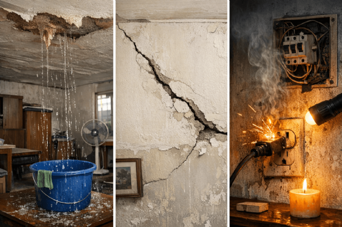 高雄老屋翻新前有多困擾？漏水、裂痕、跳電問題一次看懂